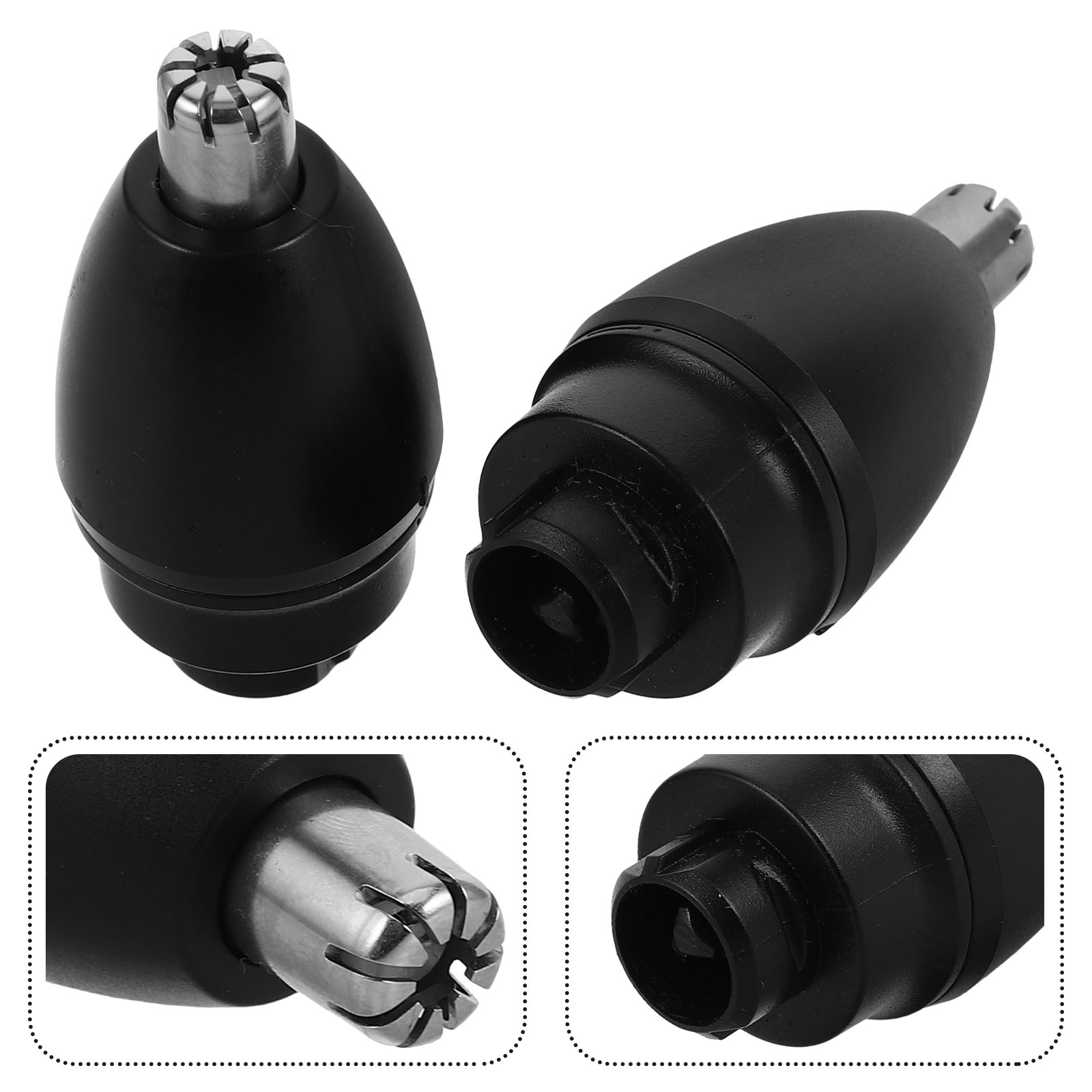 Men'S Grooming Nose Hair Trimmer - 2Pcs Replacement Nose Hair Trimmer Heads