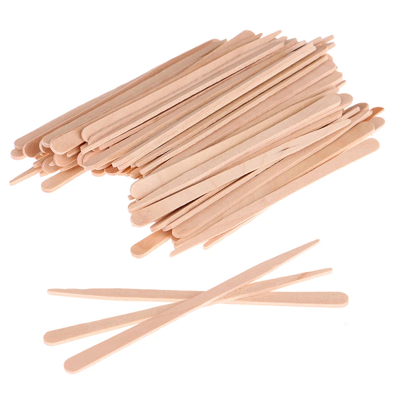 Hair Wax Stick - 50/100Pcs Wooden Body Hair Removal Sticks