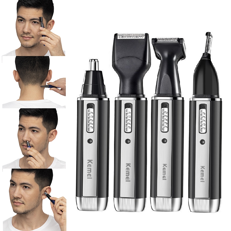 Men'S Grooming Nose Hair Trimmer - Kemei Rechargeable Electric All In One