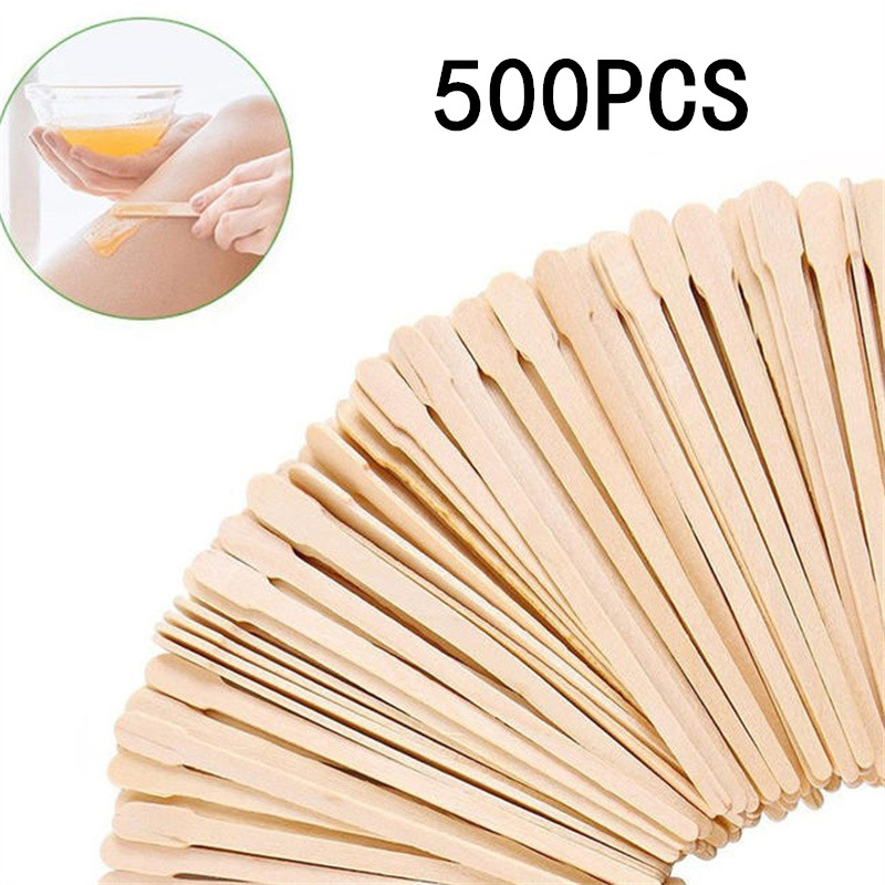Hair Wax Stick - Women's Wooden Hair Removal Sticks Disposable