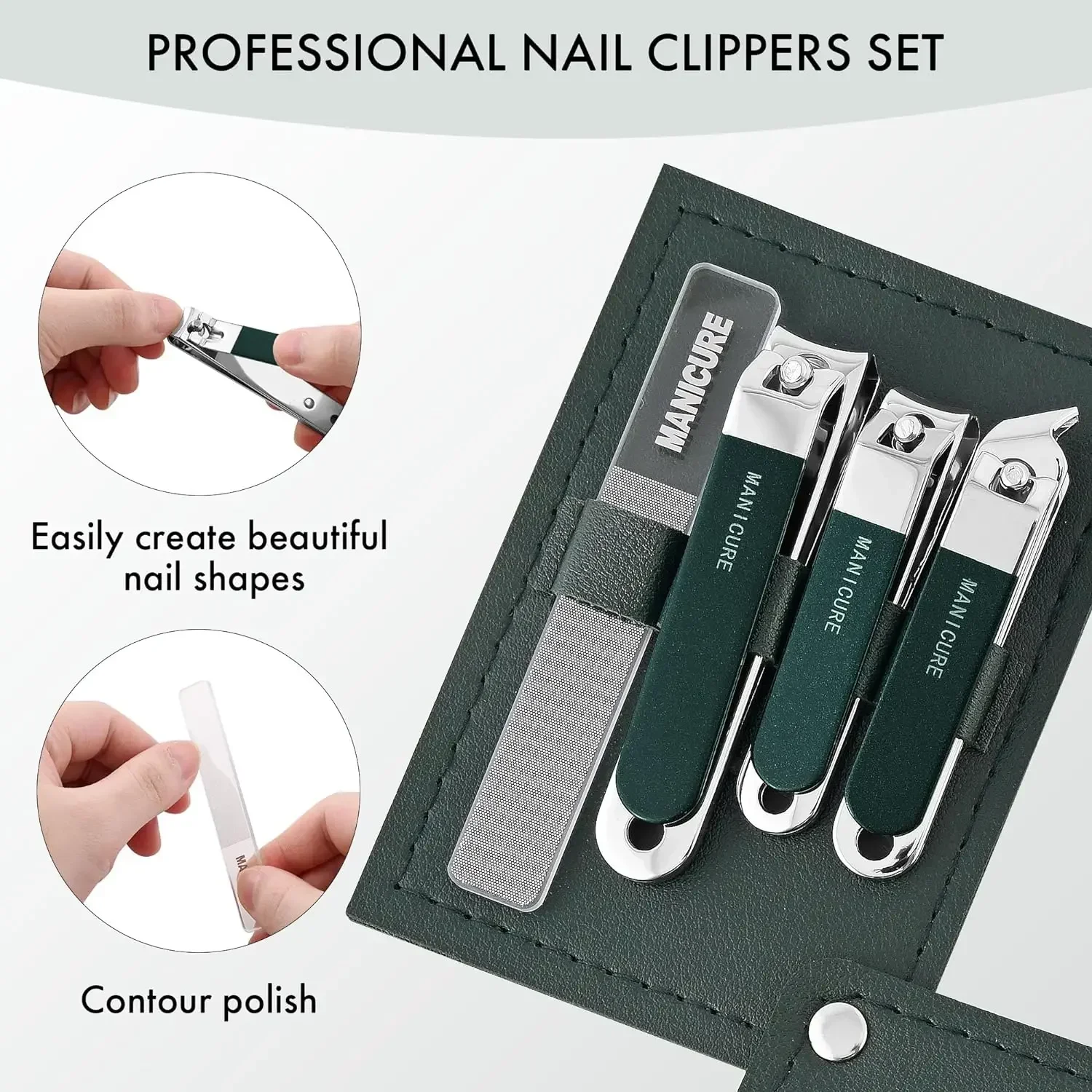 ,4 Pcs Men/Women Nail Clippers - Mens Grooming Travel Kit recension och pris