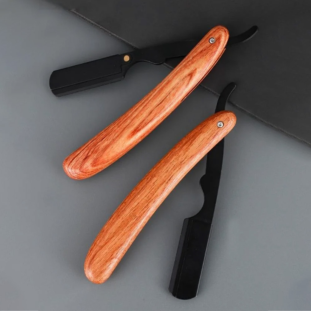 Beard Shaver Rosewood Fold Sta - Straight Razor Safety recension och pris