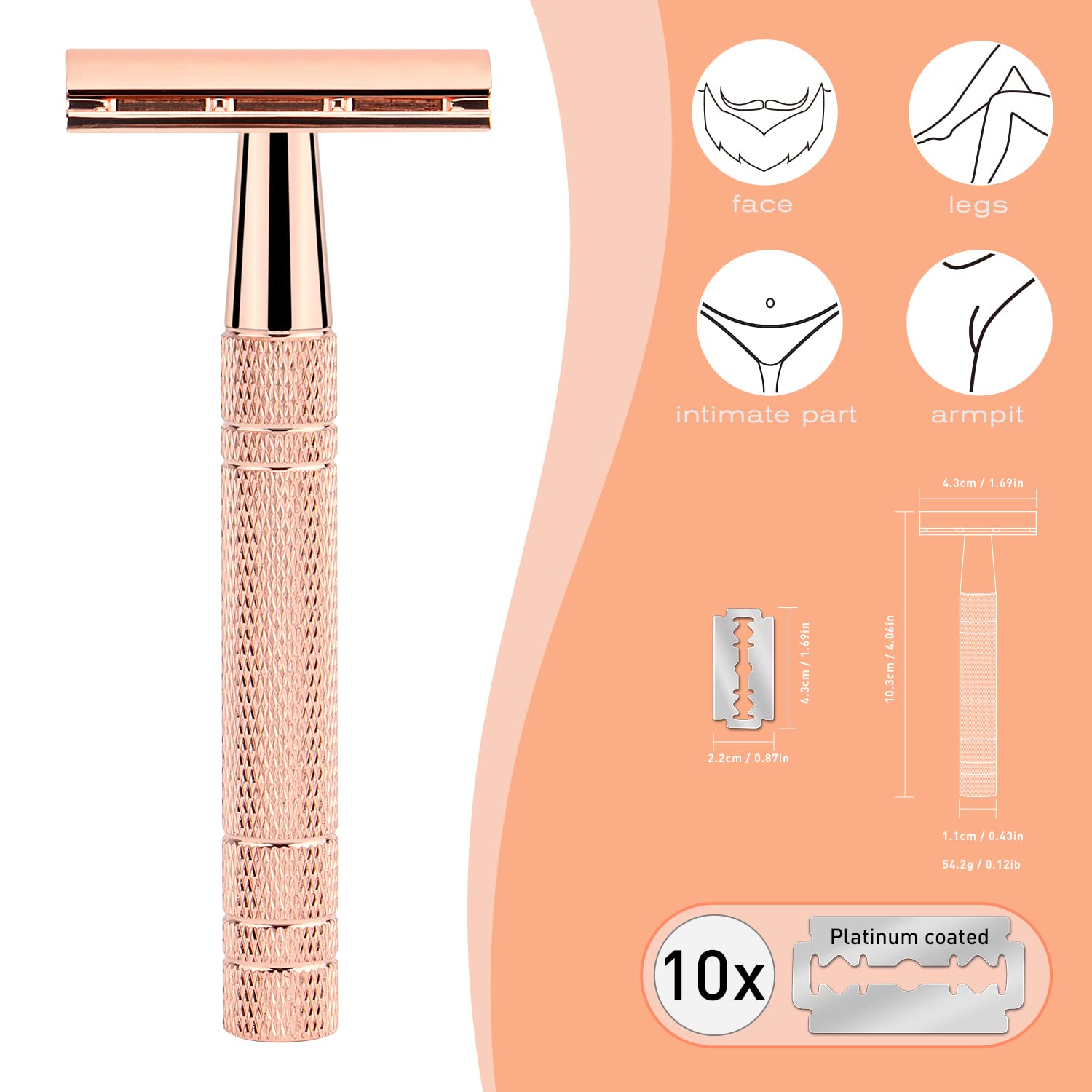 Reusable Double Edge Safety Ra - Straight Razor Safety recension och pris