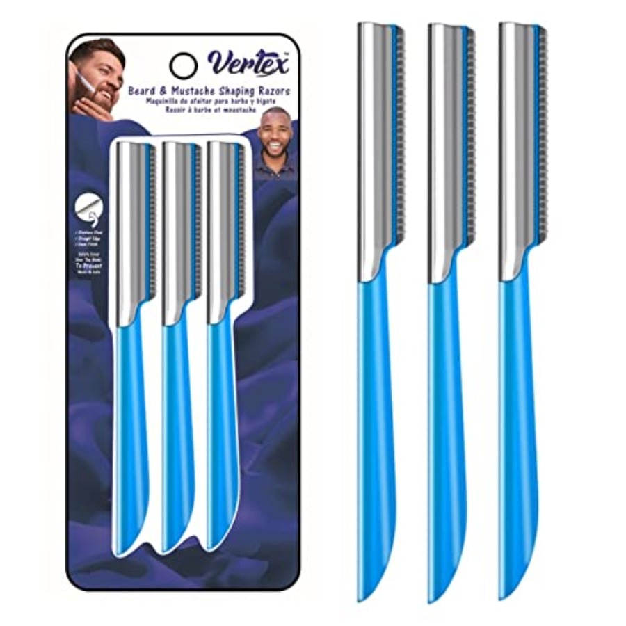 Beard Shaping Razor Tool Musta - Mens Grooming Travel Kit recension och pris
