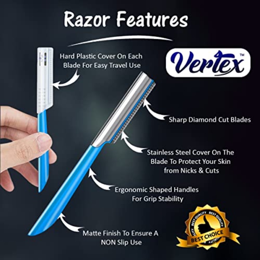 Beard Shaping Razor Tool Musta - Mens Grooming Travel Kit recension och pris