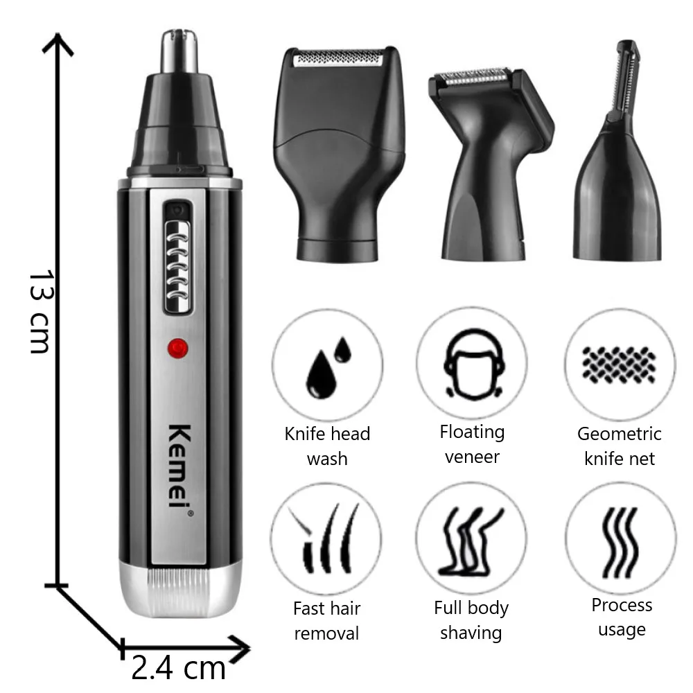 Kemei 4 in 1 trimmer for men E - Men Grooming Hygiene recension och pris