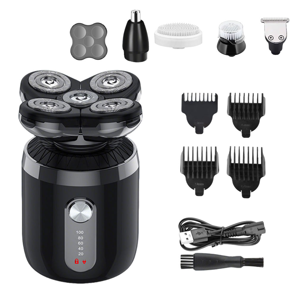 5-in-1 5 Heads Electric Shaver - Men'S Grooming Nose Hair Trimmer recension och pris