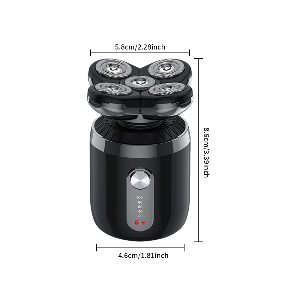 5-in-1 5 Heads Electric Shaver - Men'S Grooming Nose Hair Trimmer recension och pris