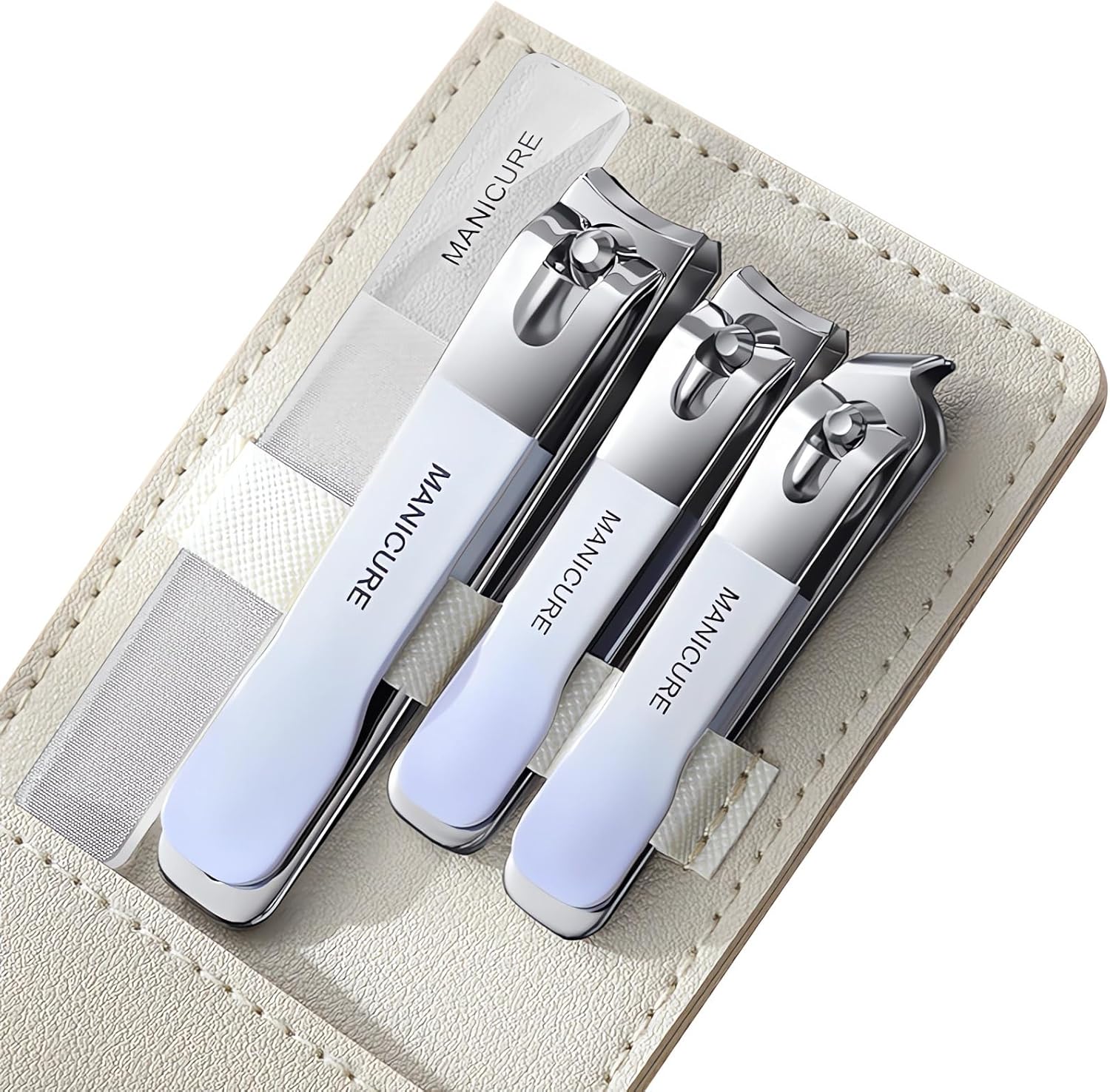 4 Pcs Manicure Set Stainless S - Mens Grooming Travel Kit recension och pris