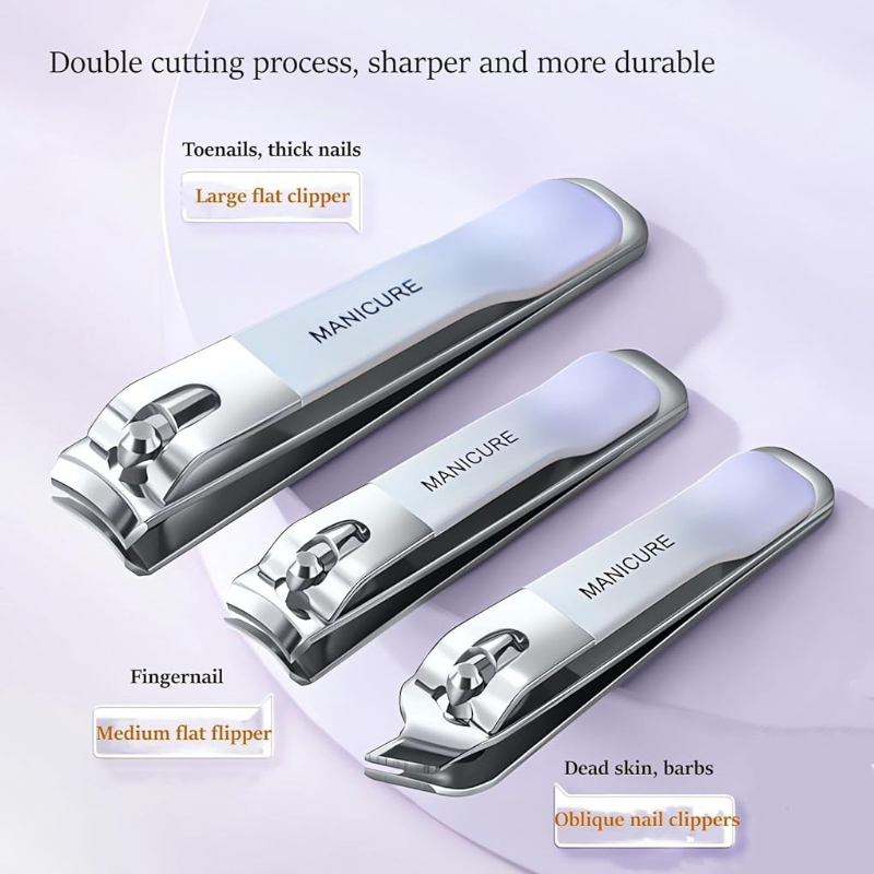 4 Pcs Manicure Set Stainless S - Mens Grooming Travel Kit recension och pris