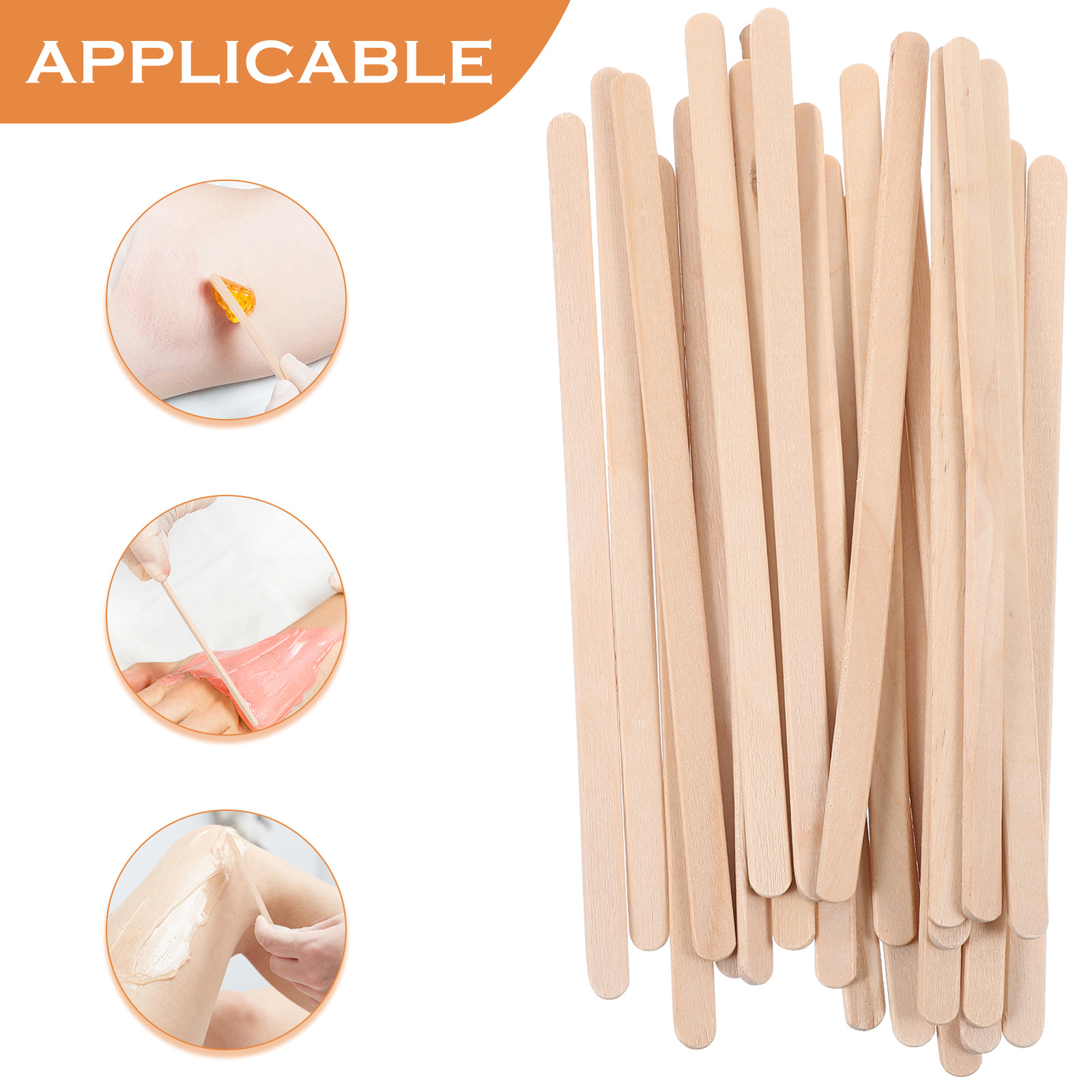 100Pcs Wooden Wax Sticks Waxin - Hair Wax Stick recension och pris