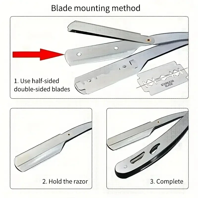 Hair Removal Knife Men Shaves  - Straight Razor Safety recension och pris