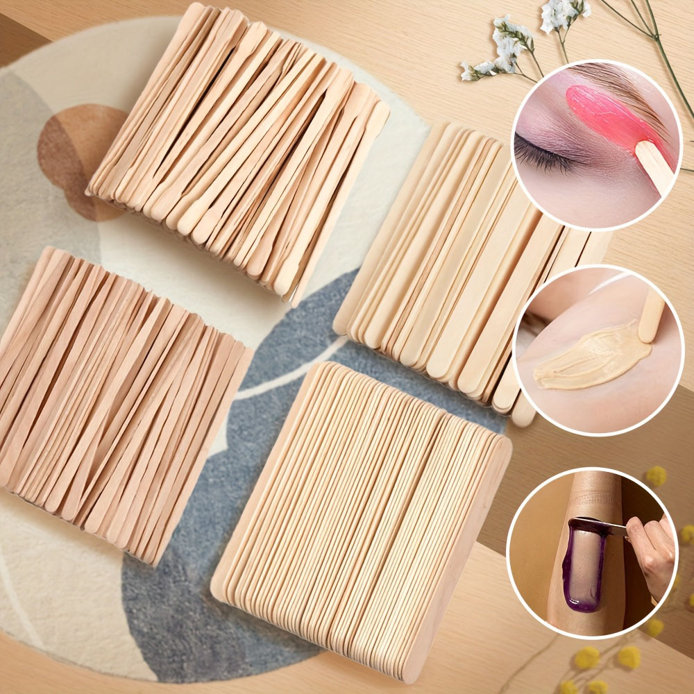 300/500pcs Wooden Wax Sticks M - Hair Wax Stick recension och pris