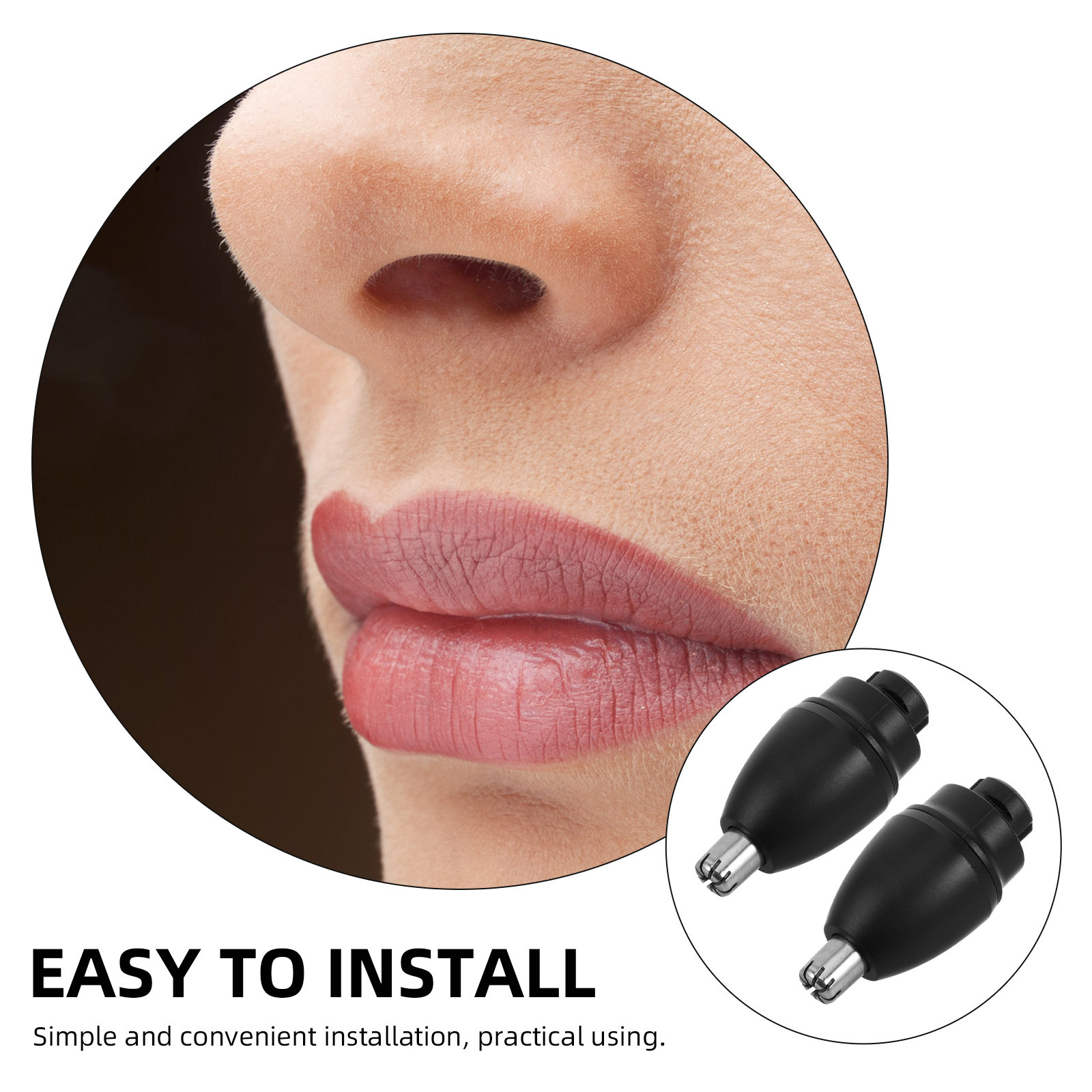 2Pcs Replacement Heads Nose Ha - Men'S Grooming Nose Hair Trimmer recension och pris