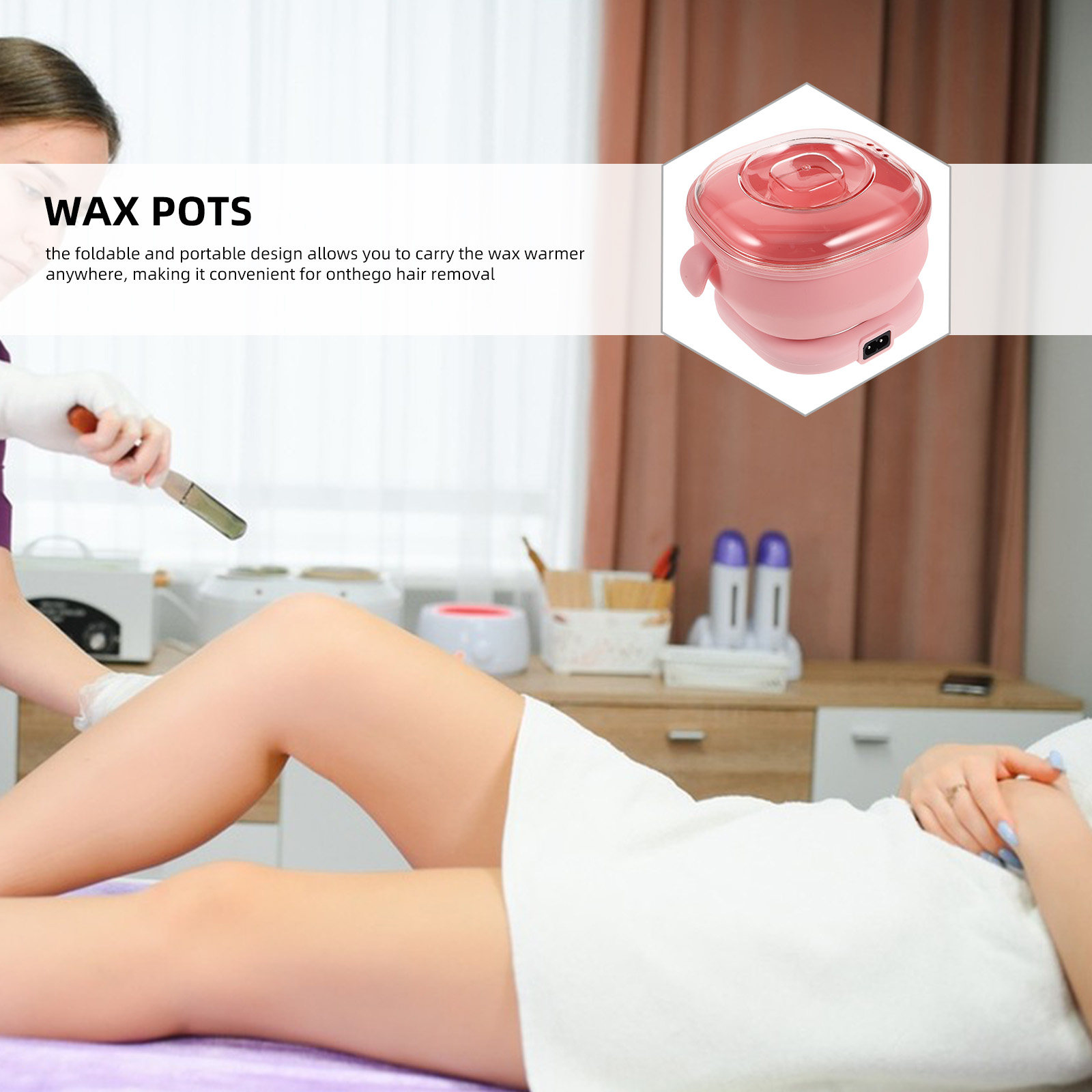 Portable Foldable Wax Warmer S - Hair Wax Stick recension och pris