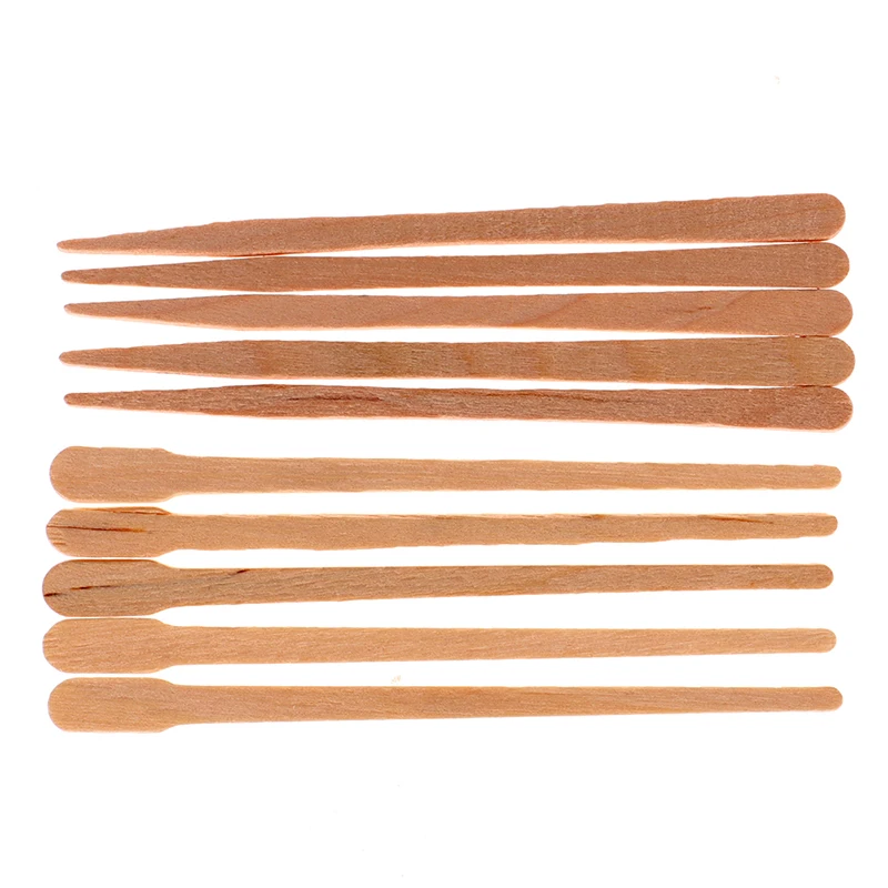 50/100Pcs Wooden Body Hair Rem - Hair Wax Stick recension och pris