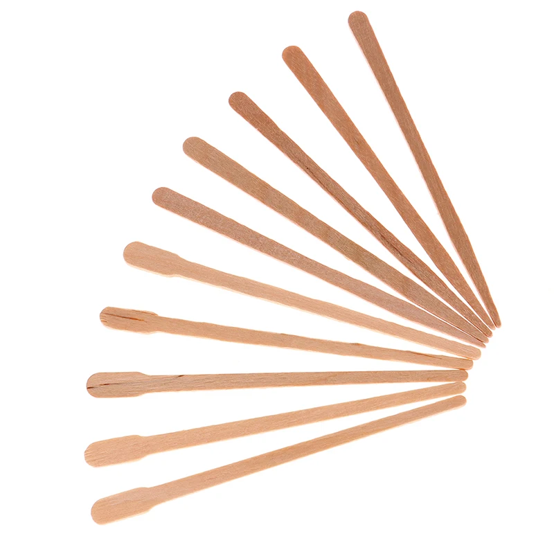 50/100Pcs Wooden Body Hair Rem - Hair Wax Stick recension och pris