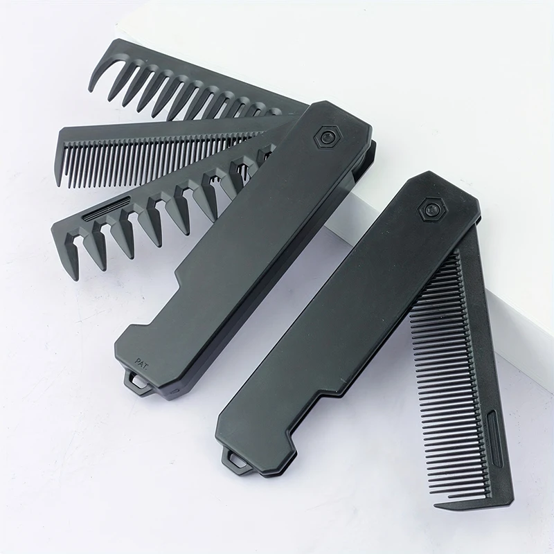 3-in-1 Folding Beard Comb for  - Men Grooming Hygiene recension och pris