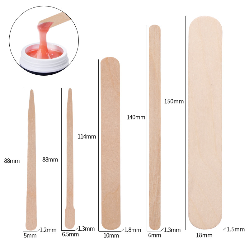100pcs Disposable Waxing Woode - Hair Wax Stick recension och pris