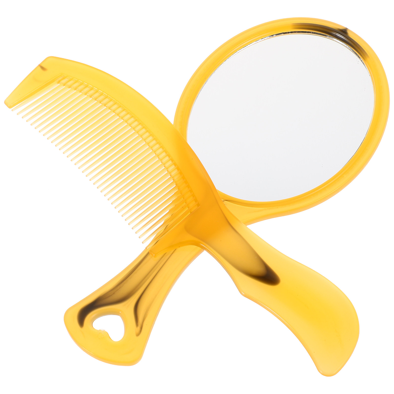 2Pcs Cute Handheld Mirror Comb - Men'S Grooming Mirror recension och pris