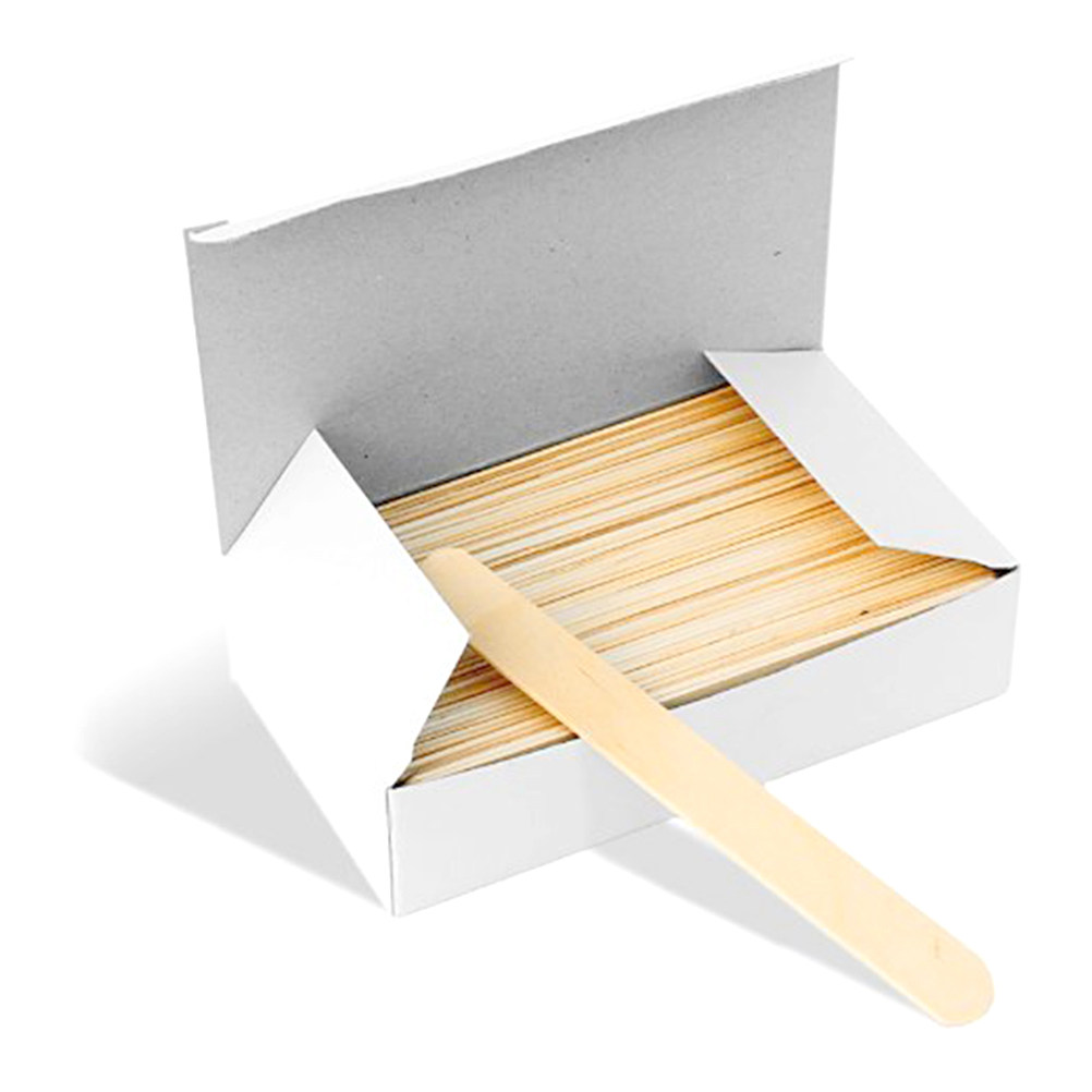 100Pcs Wooden Tongue Depressor - Hair Wax Stick recension och pris