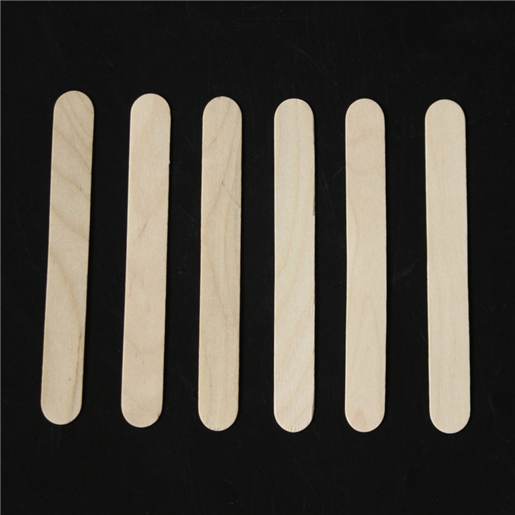 100Pcs Wooden Tongue Depressor - Hair Wax Stick recension och pris