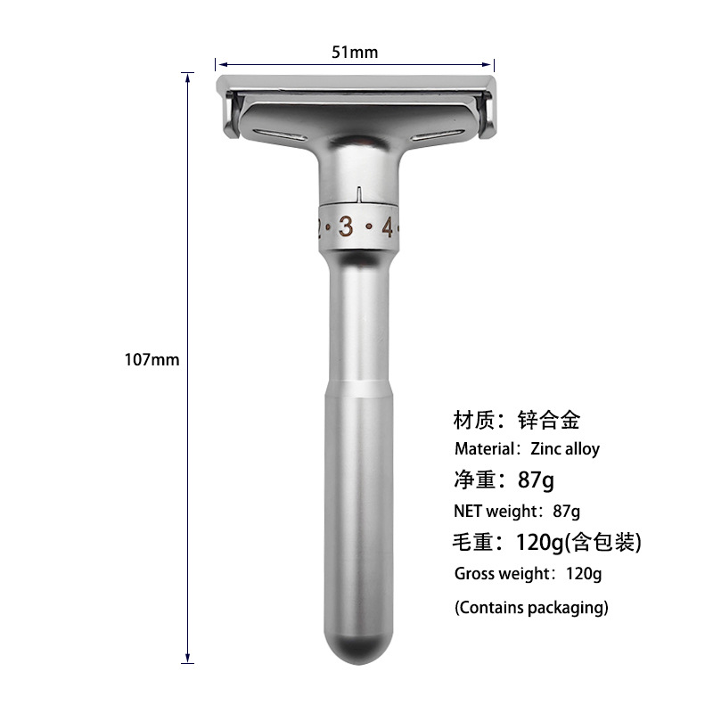Stainless Steel Double Blade M - Straight Razor Safety recension och pris