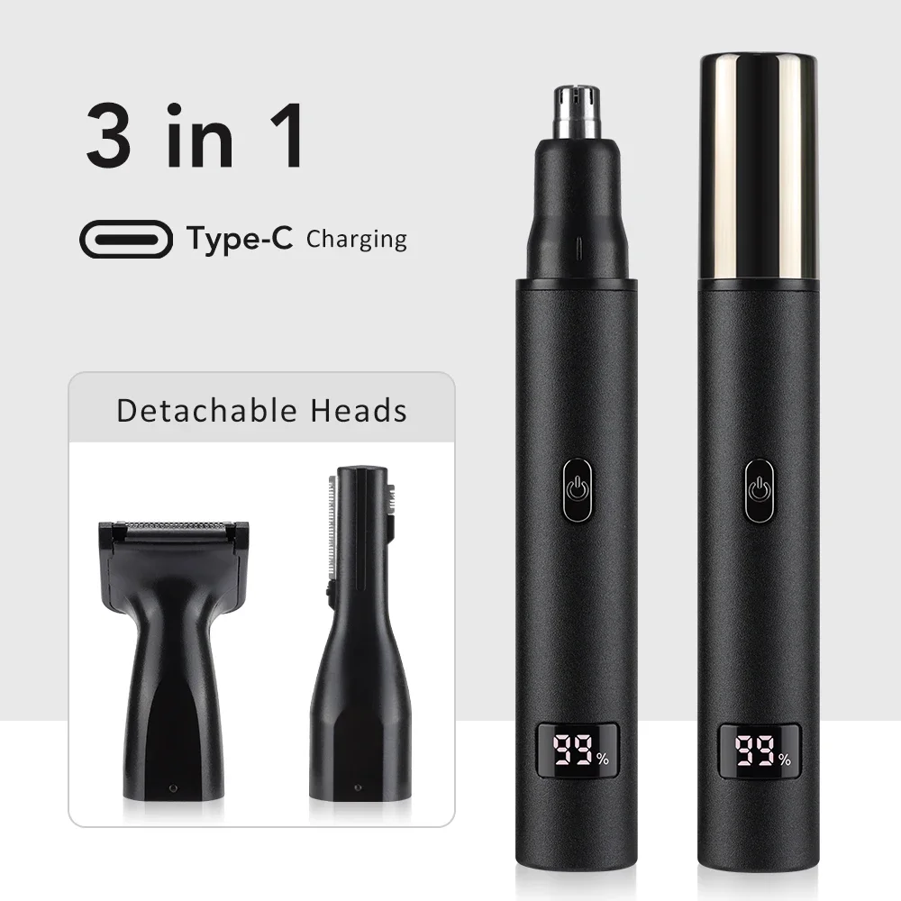 Nose Hair Trimmer for Men 3 in - Mens Grooming Travel Kit recension och pris