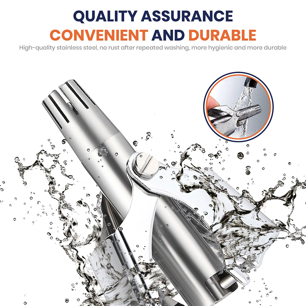 Portable Stainless Steel Manua - Men'S Grooming Nose Hair Trimmer recension och pris