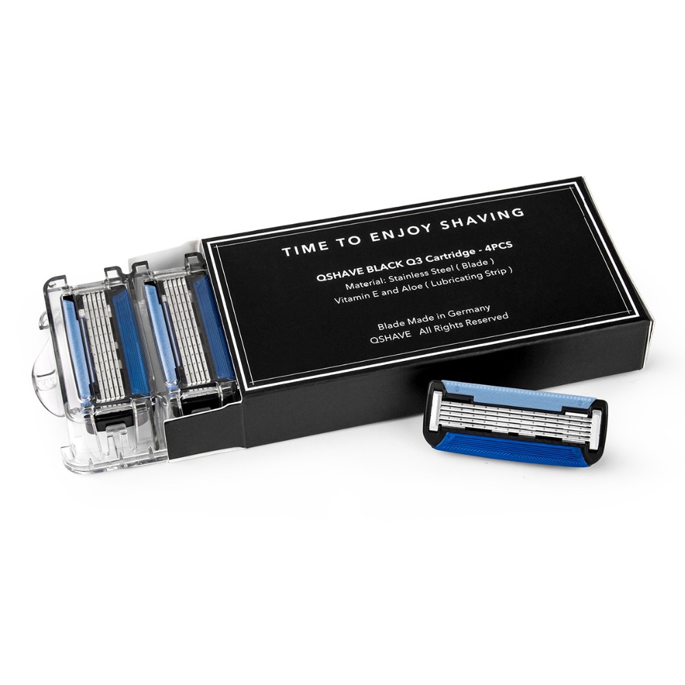 Qshave Black Spider Man Manual - Straight Razor Safety recension och pris